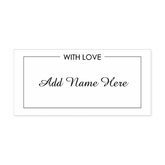 Gemaakt met liefde rubberen stempel (Afrduk)