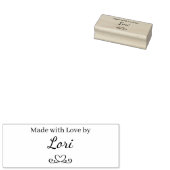 Gemaakt met Liefde Rubberstempel (Gestempeld)