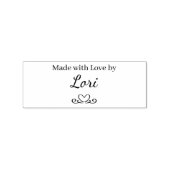 Gemaakt met Liefde Rubberstempel (Afrduk)