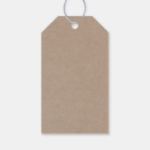 Gemaakt met Liefde | Rustieke Kraft Blauwe Stijlvo Cadeaulabel (Achterkant)