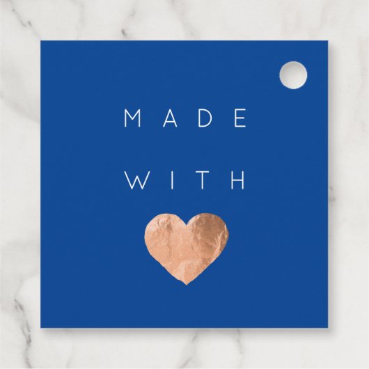 Gemaakt met liefde Simply Heart Black Web Korting Bedankjes Labels (Achterkant)