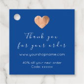 Gemaakt met liefde Simply Heart Black Web Korting Bedankjes Labels (Voorkant)
