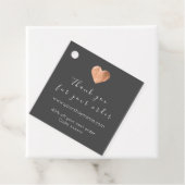 Gemaakt met liefde Simply Heart Black Web Korting Bedankjes Labels (In situ)