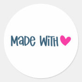Gemaakt met liefde - Small Business Sticker (Voorkant)