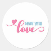 Gemaakt met liefde - Small Business Sticker (Voorkant)