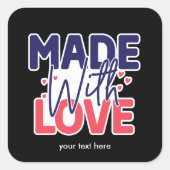 Gemaakt met liefde sticker (Voorkant)