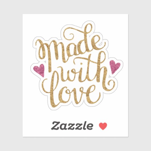 Gemaakt met liefde Sticker (Vel)