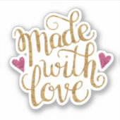 Gemaakt met liefde Sticker (Voorkant)