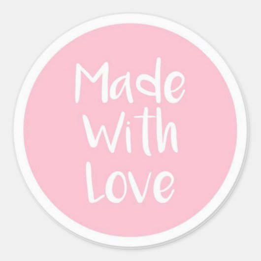 Gemaakt met liefde Sticker (Voorkant)