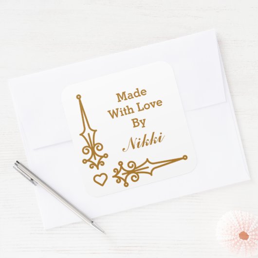 Gemaakt met Liefde stickers (Envelop)