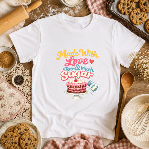 Gemaakt Met Liefde & Te Veel Suiker Oma Bakken T-shirt
