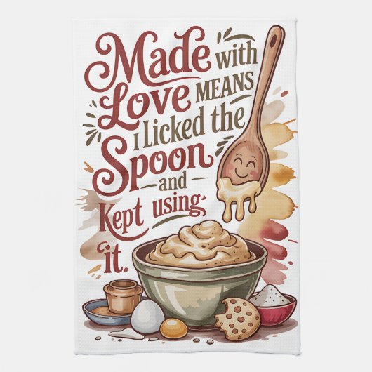Gemaakt Met Liefde Theedoek (Verticaal)