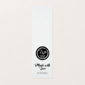 Gemaakt met liefde Uw Logo hangt Label Visitekaartje (Buitenkant ongevouwen)