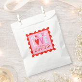 Gemaakt met liefde Valentijnse traktatie tas Bedankzakje (Geknipt)