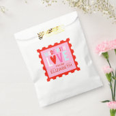Gemaakt met liefde Valentijnse traktatie tas Bedankzakje (Gezegeld)