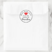 gemaakt met liefde van de keuken van ronde sticker (Tas)
