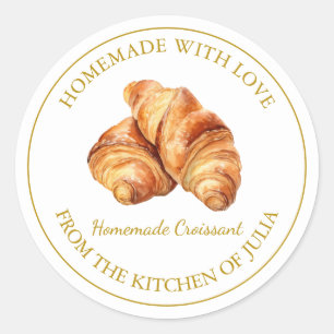 Gemaakt met liefde Verse Croissant Label Wit