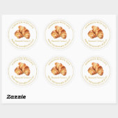 Gemaakt met liefde Verse Croissant Label | Wit (Vel)