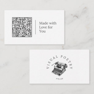 Gemaakt Met Liefde Voor Jou Aanpasbare QR-code L Visitekaartje