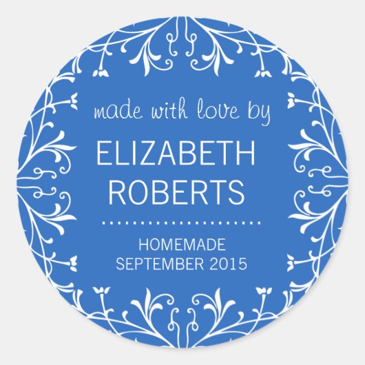 Gemaakt met Liefde Zelfgemaakte Canning Gift Label (Voorkant)