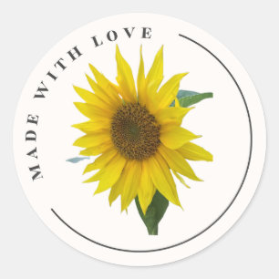 Gemaakt met Liefde, Zonnebloem Sticker