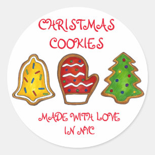 Gemaakt met liefdeskerstmis... ronde sticker