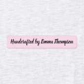 Gemaakt met liefdeskleur, persoonlijke naam labels (Design 1)