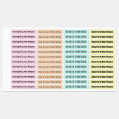 Gemaakt met liefdeskleur, persoonlijke naam labels (Vel)