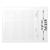 Gemaakt met liefdesminimalistische culinaire recep notitieblok (Voorkant)