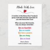 Gemaakt met liefdesnotitie (Voorkant)