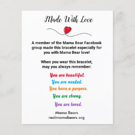 Gemaakt met liefdesnotitie