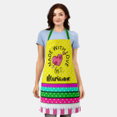 Gemaakt met liefdespron schort (Gedragen)