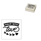 Gemaakt met liefdesstempel rubberstempel (Gestempeld)