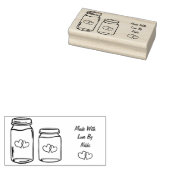 Gemaakt met liefdesstempel rubberstempel (Gestempeld)