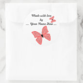 Gemaakt met Love Butterfly Sticker (Tas)