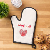 Gemaakt met love cookie ovenwant (Top down)