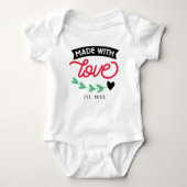 Gemaakt met Love Custom Bodysuit (Voorkant)