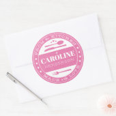 Gemaakt met Love Food Gift Sticker roze kraft (Envelop)