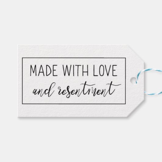 Gemaakt met Love Joke Cadeaulabel (Voorkant (Horizontaal))