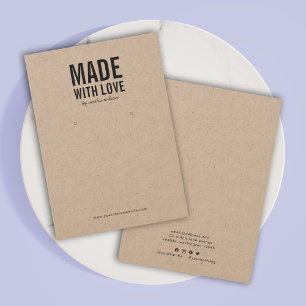 Gemaakt met Love Kraft Earring Display Kaart