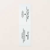 Gemaakt met Love Pink Gingham Hang Label Visitekaartje (Binnenkant ongevouwen)