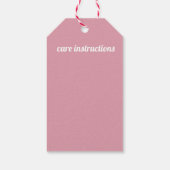 Gemaakt met Love Pink Knit Cadeaulabel (Achterkant)