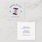 Gemaakt met Love Promotional Customer Insert Vierkante Visitekaartje (Voorkant / Achterkant)