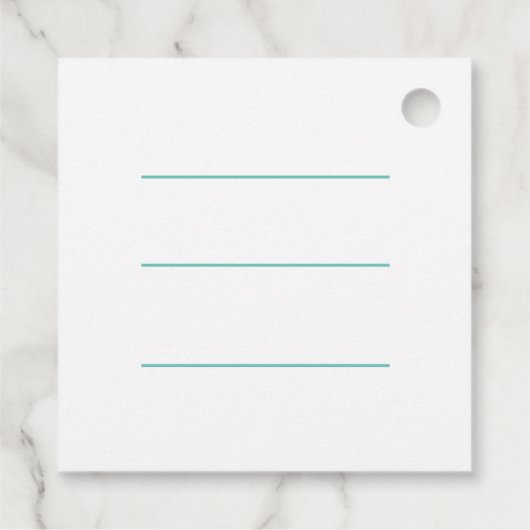 Gemaakt met Love Script gepersonaliseerd ambacht S Bedankjes Labels (Achterkant)