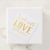 Gemaakt met Love Script gepersonaliseerd Bedankjes Labels (Met doos)