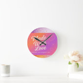 Gemaakt met Love Wall Clock Ronde Klok (Huis)