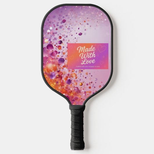 Gemaakt met Love Watch Pickleball Paddle (Voorkant)