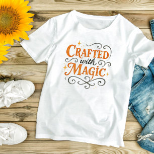 Gemaakt met magische Halloween Witch Funny T-shirt