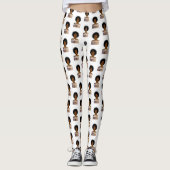 Gemaakt met melanine in elke schaduw Slays Leggings (Voorkant)