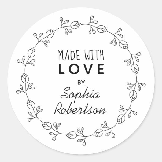 Gemaakt met op maat gemaakte etiketten met op maat (Voorkant)